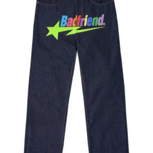 Badfriend Star Jeans – Green Multi